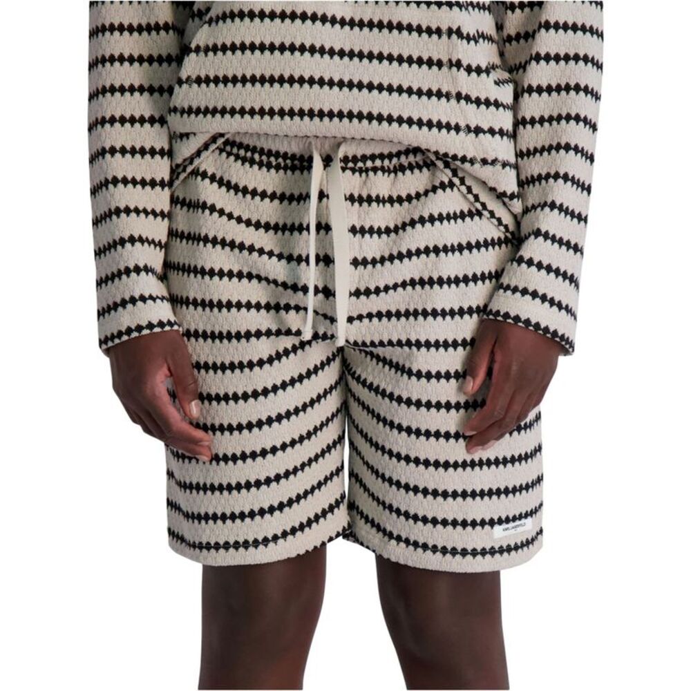Karl Lagerfeld Mens Textured Wavy Athletic Sweat Shorts, NWT